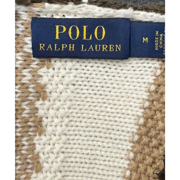 Polo Ralph Lauren Sweater Jumper Hooded Aztec Indian Wool Cashmere Baja M $698 - Picture 6 of 9